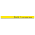 Made In The USA Carpenter 700 Flat Medium Lead Solid Pencil (Hi-Gloss Yellow)